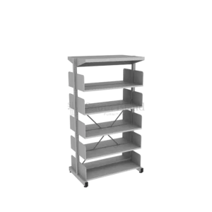 Steel Library Rack Double Sided (Without Side Panel) 5 Level SOU M325W