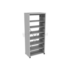 Steel Library Rack Double Sided (Side Panel) 7 Level SOU M327
