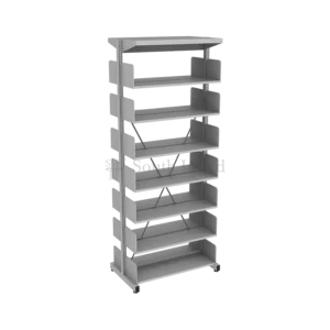 Steel Library Rack Double Sided (Without Side Panel) 7 Level SOU M327W
