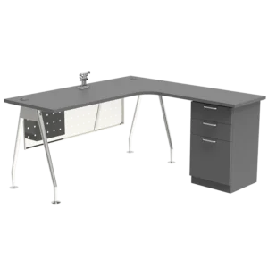 Manager Series L-Shape Table C/W 2D1F Fixed Drawer