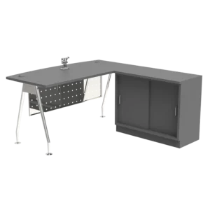 Manager Series Rectangular Table C/W Side Cabinet Sliding Door