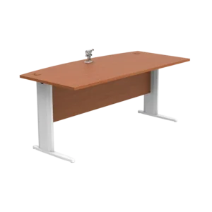 Executive J Series D-Shape Table C/W J Metal Leg