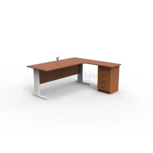 Executive L-Shape Table C/W 4D Fixed Drawer