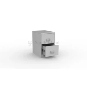 Filing Cabinet 2 Drawer with Recessed Handles, Locking Bar & Ball-Bearing Slide SOU M106 CB