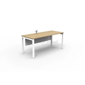 Executive Rectangular Table C/W U Metal Workstation